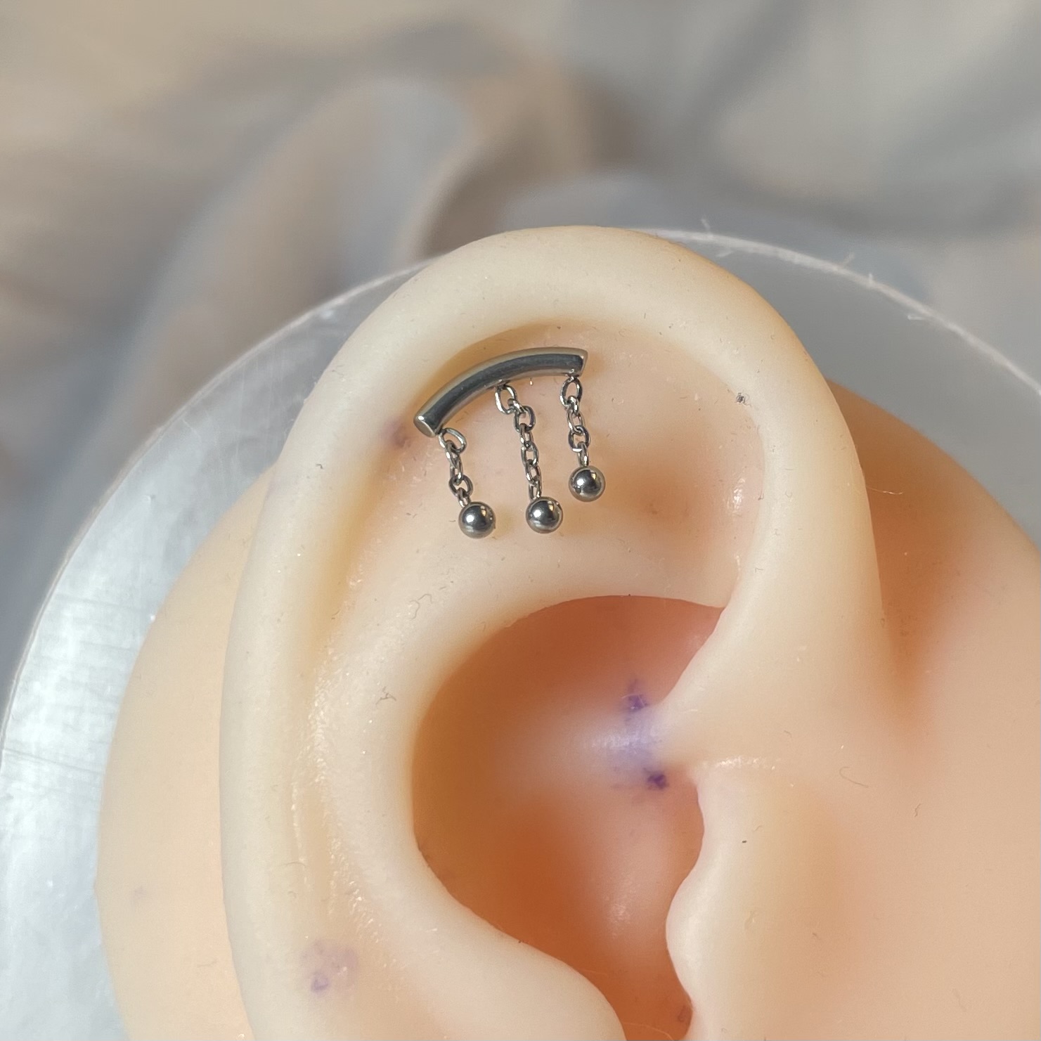 پیرسینگ آویزدار گوی