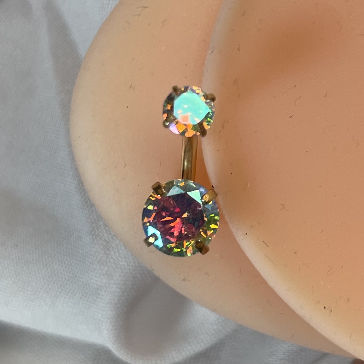 پیرسینگ ناف پرتقالی